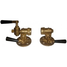 12Б2бк Запорное устройство указателя уровня кранового типа фланцевое Ру 16